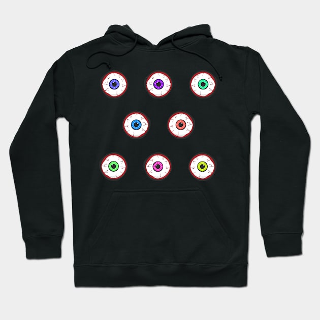 Eyeball Colors, Halloween Hoodie by My Bright Ink